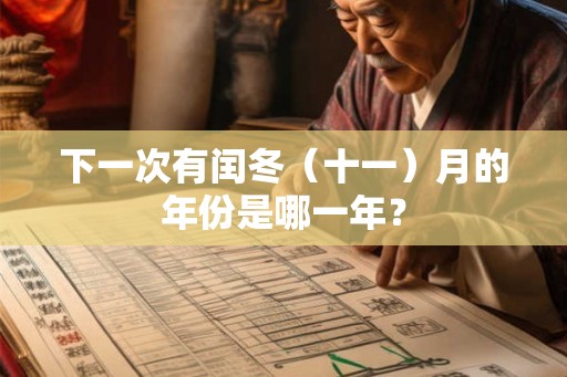 下一次有闰冬（十一）月的年份是哪一年？