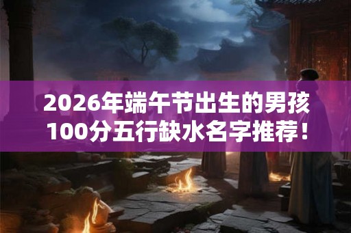 2026年端午节出生的男孩100分五行缺水名字推荐！