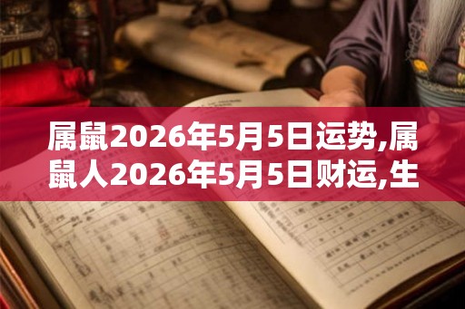 属鼠2026年5月5日运势,属鼠人2026年5月5日财运,生肖鼠2026年5月5日运势