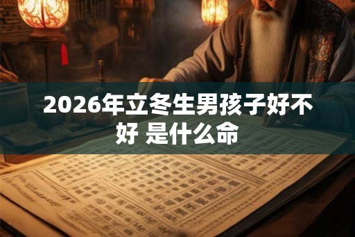 2026年立冬生男孩子好不好 是什么命