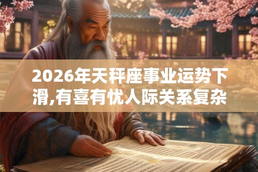2026年天秤座事业运势下滑,有喜有忧人际关系复杂