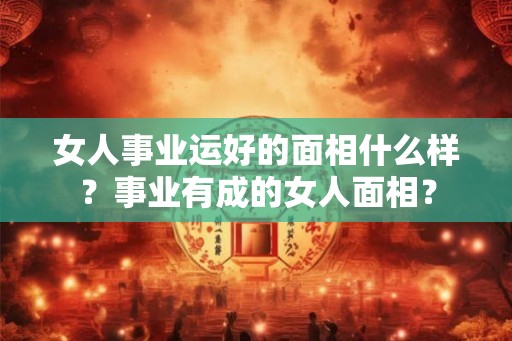 女人事业运好的面相什么样？事业有成的女人面相？