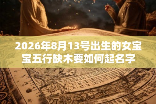 2026年8月13号出生的女宝宝五行缺木要如何起名字