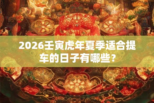 2026壬寅虎年夏季适合提车的日子有哪些？