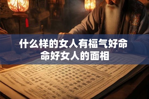 什么样的女人有福气好命 命好女人的面相