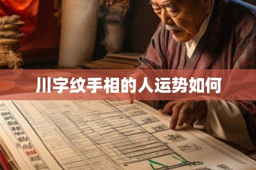 川字纹手相的人运势如何