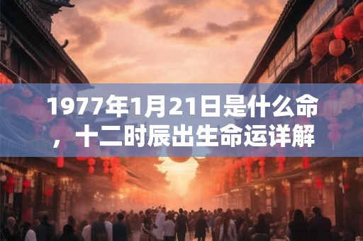 1977年1月21日是什么命，十二时辰出生命运详解