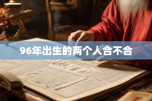 96年出生的两个人合不合