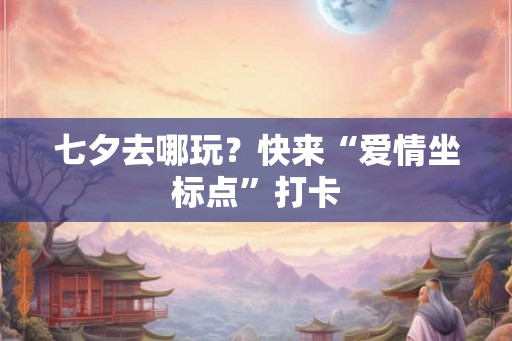 七夕去哪玩？快来“爱情坐标点”打卡