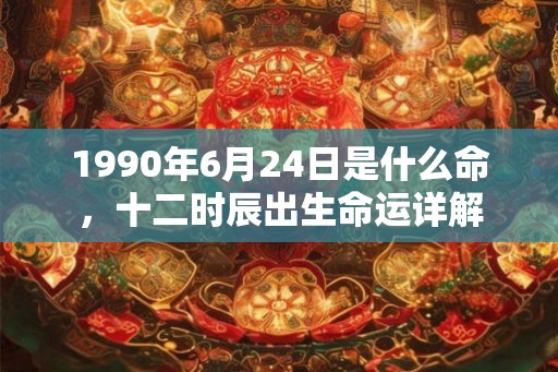 1990年6月24日是什么命,十二时辰出生命运详解 1990年6月24日是什么命,十二时辰出生命运详解