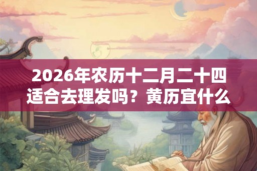 2026年农历十二月二十四适合去理发吗？黄历宜什么？