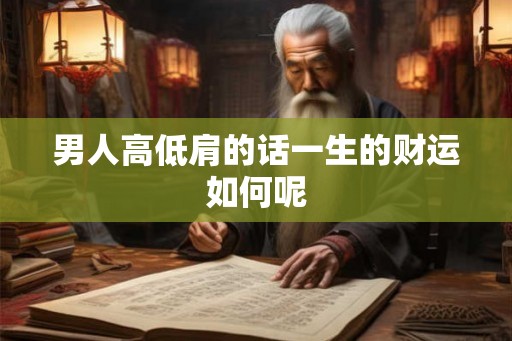 男人高低肩的话一生的财运如何呢