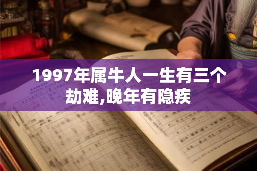1997年属牛人一生有三个劫难,晚年有隐疾