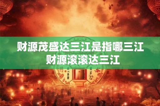 财源茂盛达三江是指哪三江  财源滚滚达三江