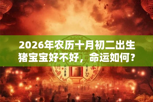 2026年农历十月初二出生猪宝宝好不好，命运如何？