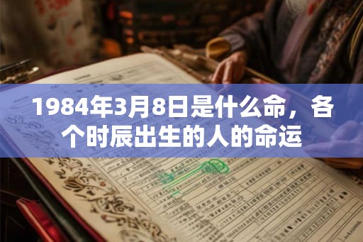 1984年3月8日是什么命，各个时辰出生的人的命运