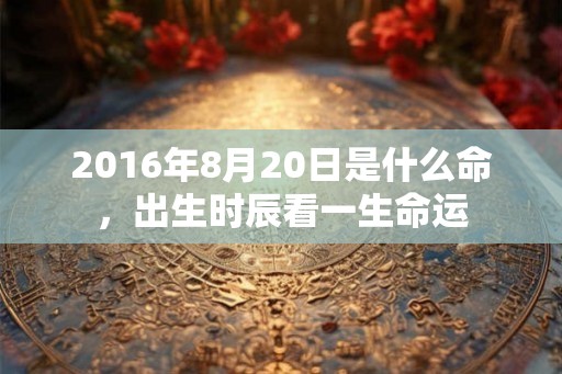 2016年8月20日是什么命,出生时辰看一生命运 2016年8月20日是什么命,出生时辰看一生命运