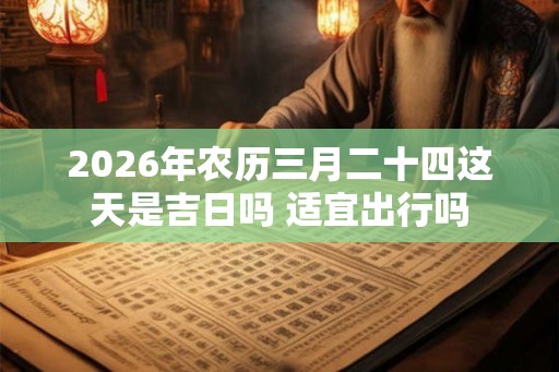 2026年农历三月二十四这天是吉日吗 适宜出行吗