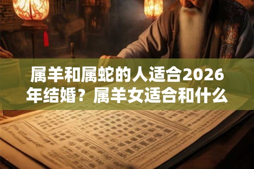 属羊和属蛇的人适合2026年结婚？属羊女适合和什么生肖婚配？