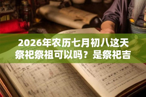 2026年农历七月初八这天祭祀祭祖可以吗？是祭祀吉日吗？