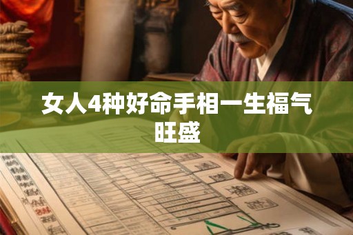 女人4种好命手相一生福气旺盛
