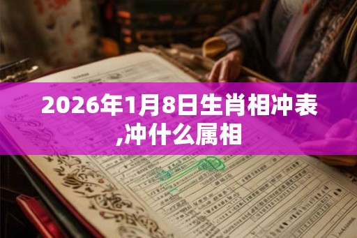 2026年1月8日生肖相冲表,冲什么属相