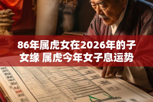 86年属虎女在2026年的子女缘 属虎今年女子息运势怎么样