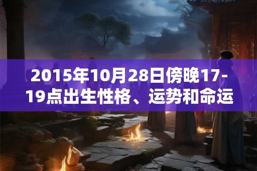 2015年10月28日傍晚17-19点出生性格、运势和命运