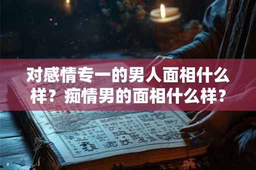 对感情专一的男人面相什么样？痴情男的面相什么样？