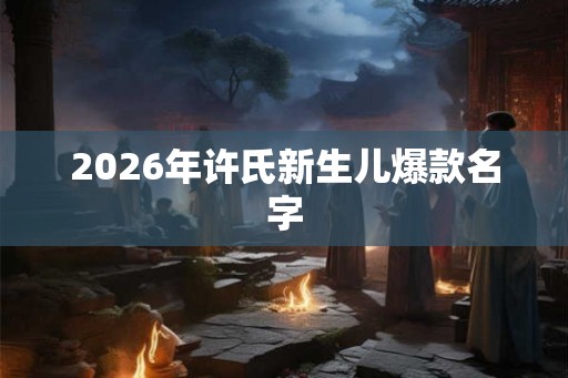 2026年许氏新生儿爆款名字 2026年许氏新生儿爆款名字