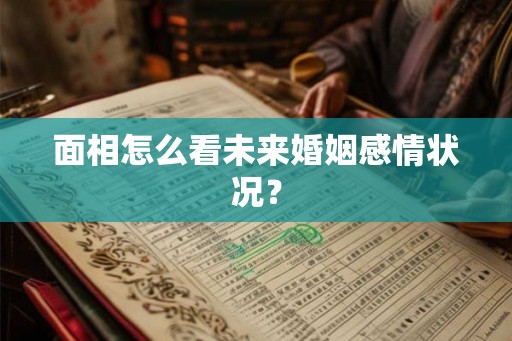 面相怎么看未来婚姻感情状况？