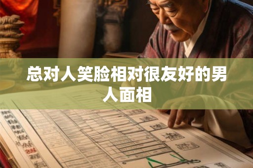 总对人笑脸相对很友好的男人面相