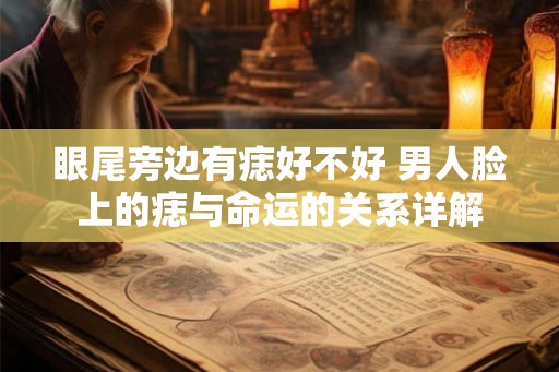 眼尾旁边有痣好不好 男人脸上的痣与命运的关系详解