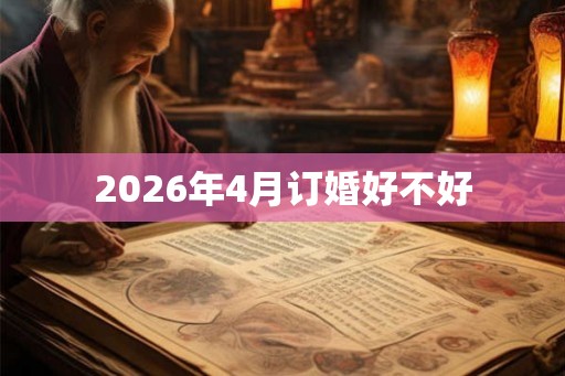 2026年4月订婚好不好