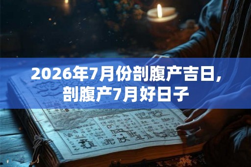 2026年7月份剖腹产吉日,剖腹产7月好日子 2026年7月份剖腹产吉日,剖腹产7月好日子