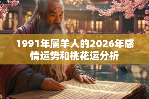 1991年属羊人的2026年感情运势和桃花运分析