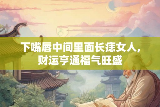 下嘴唇中间里面长痣女人,财运亨通福气旺盛 下嘴唇中间里面长痣女人,财运亨通福气旺盛