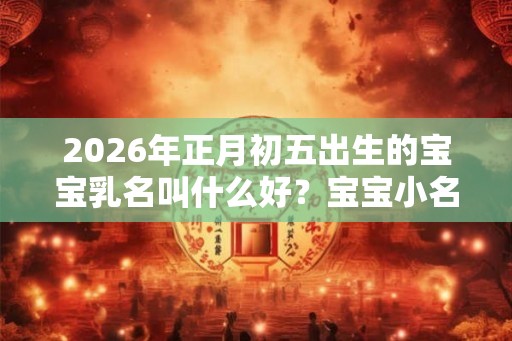 2026年正月初五出生的宝宝乳名叫什么好？宝宝小名起名技巧？
