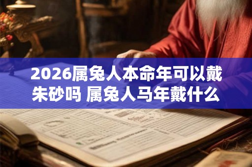 2026属兔人本命年可以戴朱砂吗 属兔人马年戴什么好