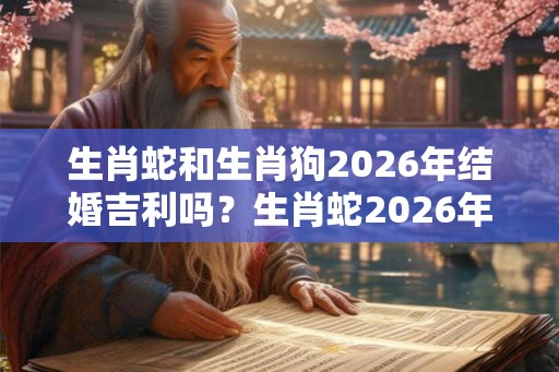 生肖蛇和生肖狗2026年结婚吉利吗？生肖蛇2026年会走好运吗？