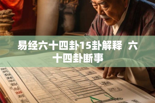 易经六十四卦15卦解释  六十四卦断事