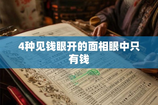 4种见钱眼开的面相眼中只有钱