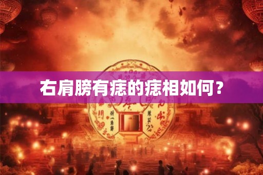 右肩膀有痣的痣相如何？