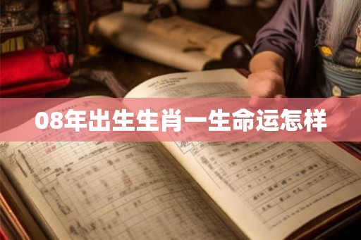 08年出生生肖一生命运怎样