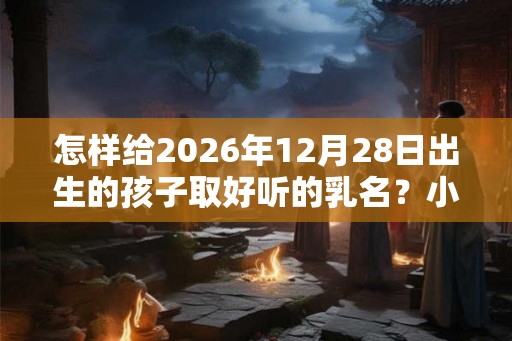 怎样给2026年12月28日出生的孩子取好听的乳名？小名大全