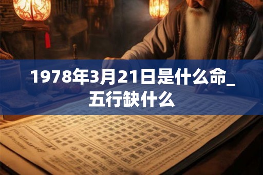 1978年3月21日是什么命_五行缺什么