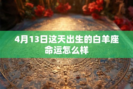 4月13日这天出生的白羊座命运怎么样