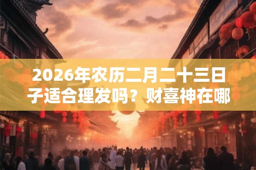 2026年农历二月二十三日子适合理发吗?财喜神在哪? 2026年农历二月二十三日子适合理发吗?财喜神在哪?