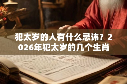 犯太岁的人有什么忌讳?2026年犯太岁的几个生肖 犯太岁的人有什么忌讳?2026年犯太岁的几个生肖