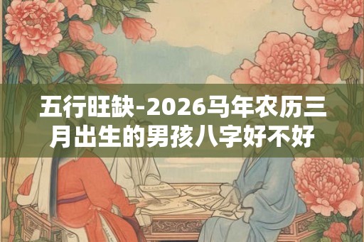 五行旺缺-2026马年农历三月出生的男孩八字好不好